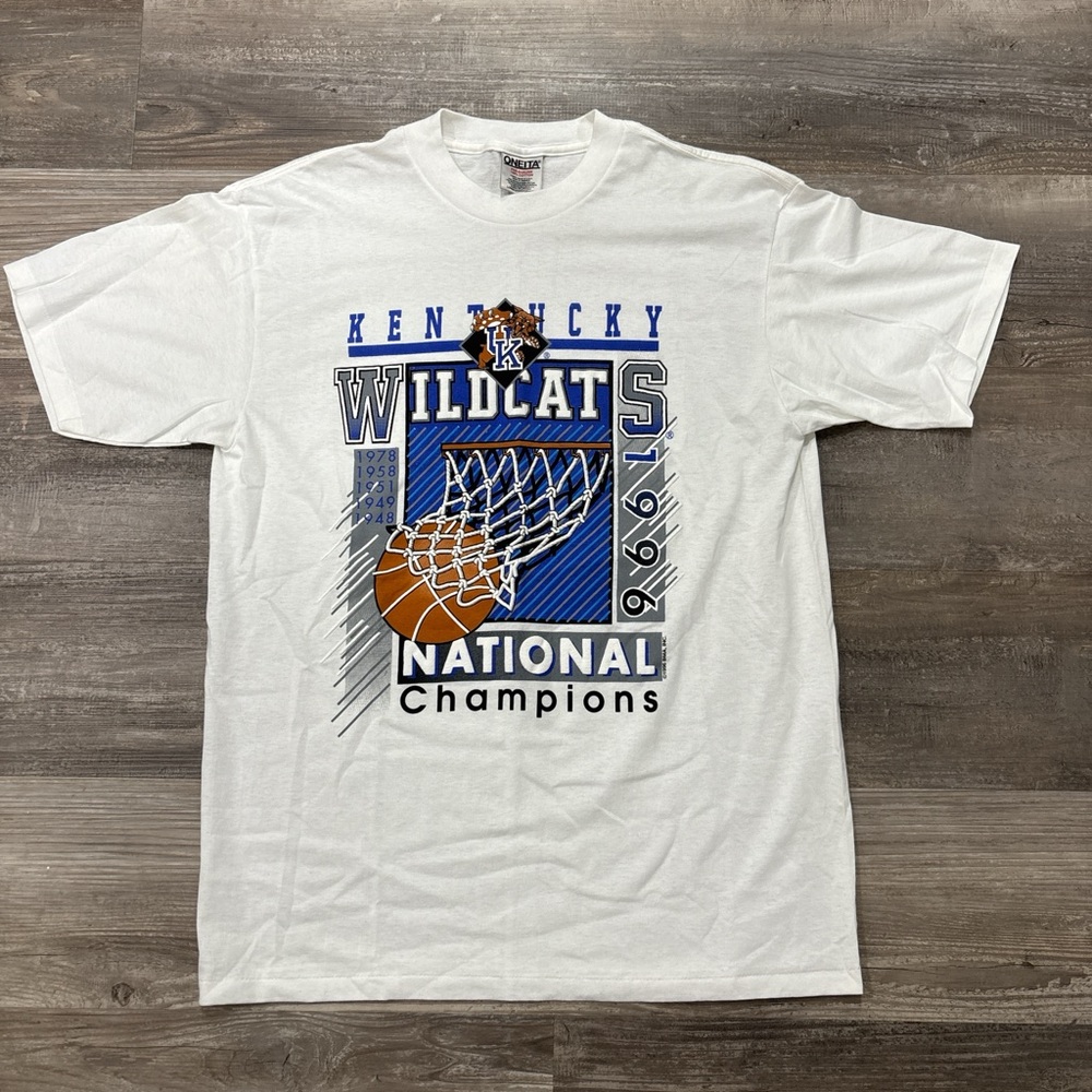 Kentucky Wildcats National Champions White T-Shirt